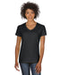 gildan womens classic heavy cotton v-neck tee black