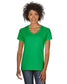 gildan womens classic heavy cotton v-neck tee irish green