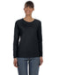 gildan womens classic heavy cotton long sleeve tee black