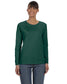 gildan womens classic heavy cotton long sleeve tee forest green