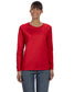 gildan womens classic heavy cotton long sleeve tee red