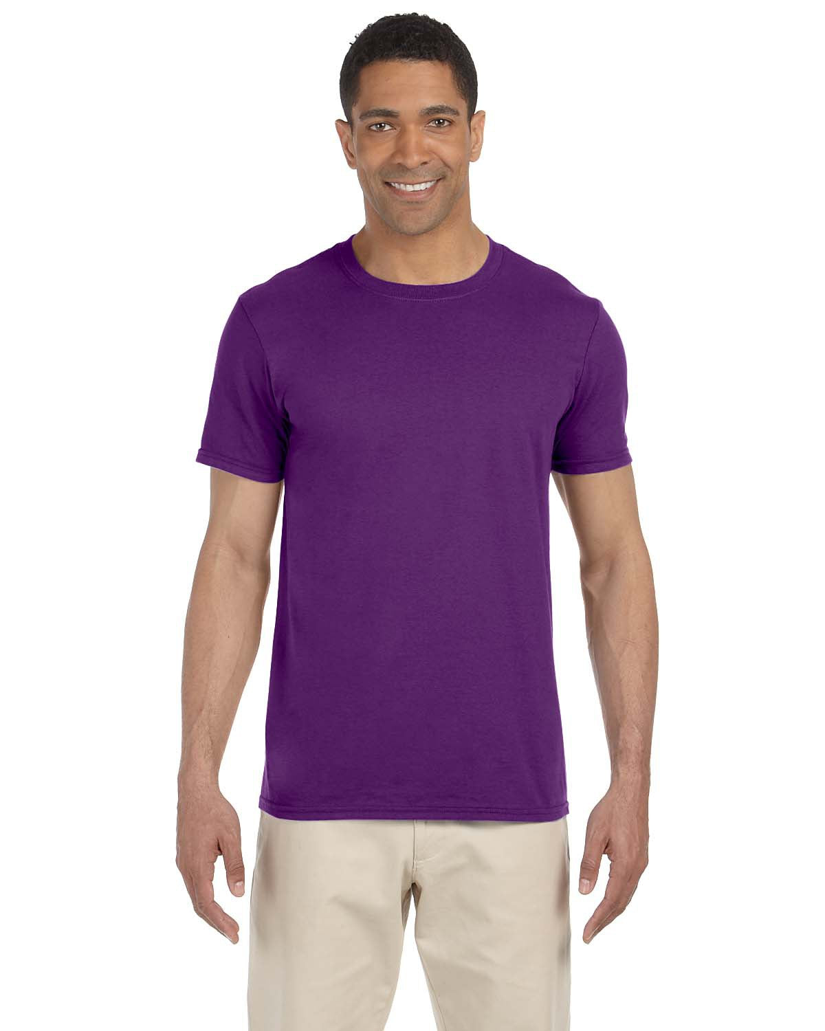 gildan softstyle tee purple