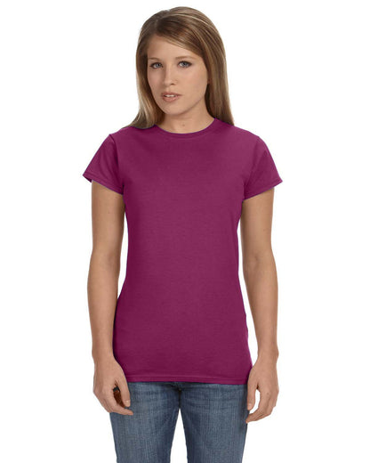 gildan womens softstyle fitted tee berry