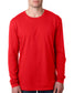 next level long sleeve tee red