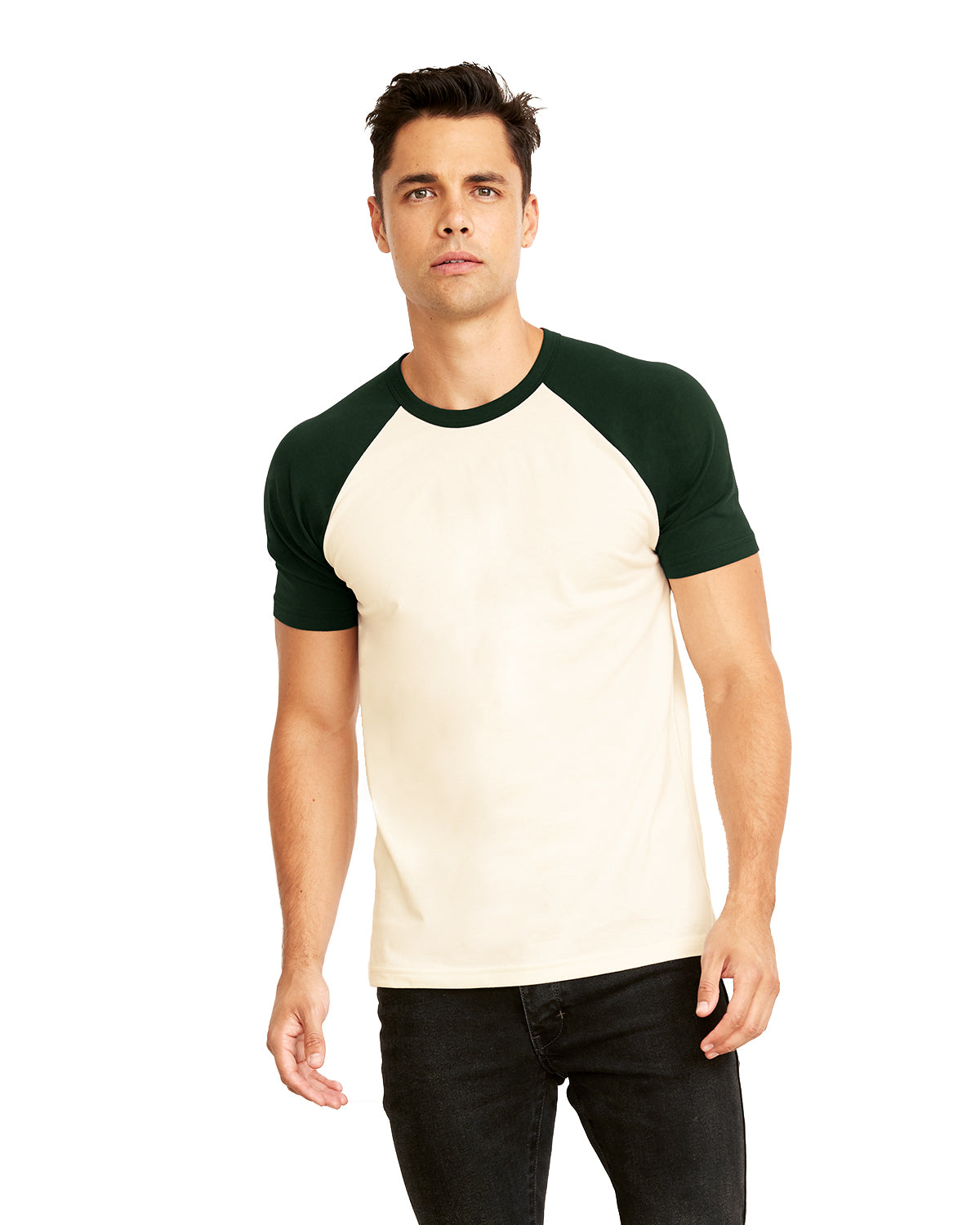 HBDFDY Bostons Band Men's 3/4 Sleeve T-Shirt Soft Raglan